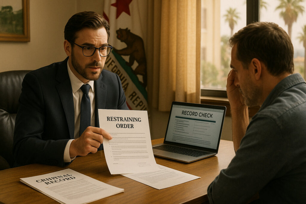Will a Restraining Order Appear on Your Record in California?
