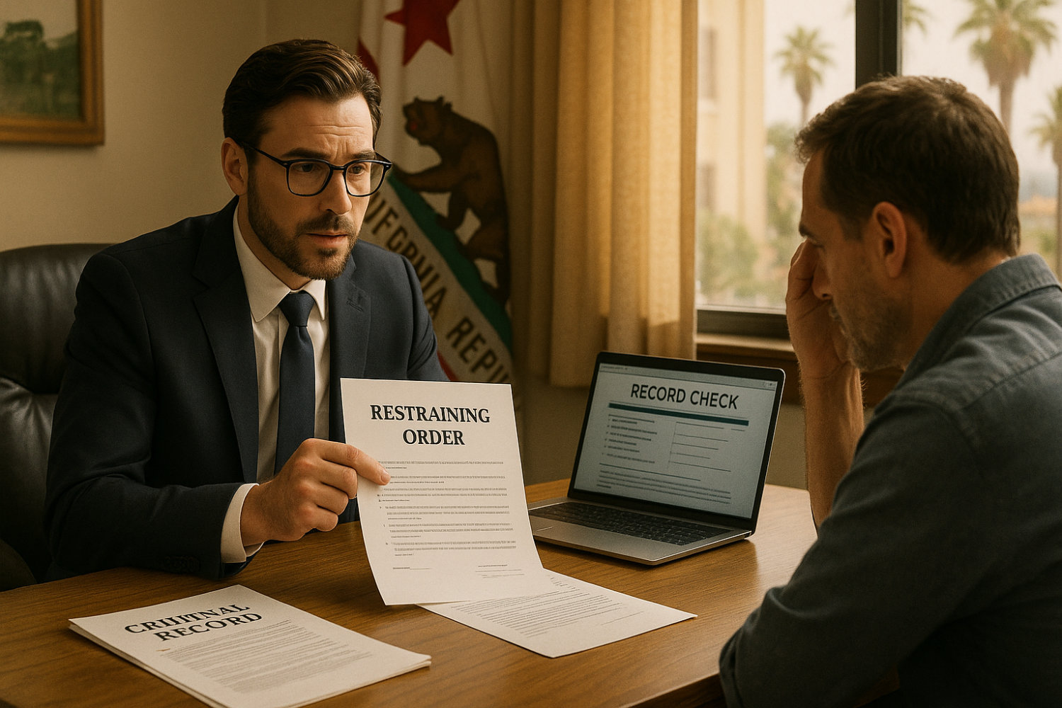 Will a Restraining Order Appear on Your Record in California?